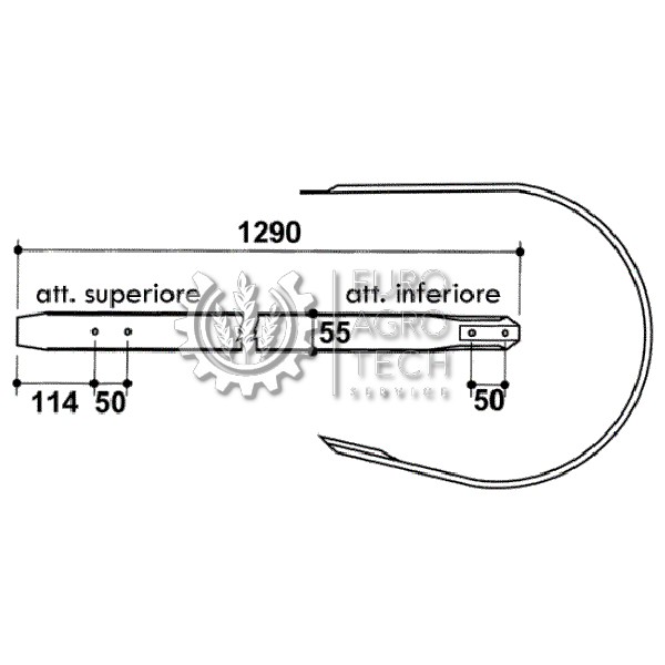 Напрямна пружин підбирача, прес-підбирач Gallignani, 06.05.441 - Зображення 2