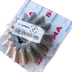 Шестерня конічна редуктора (шпонка), оригінал, Z=15, прес-підбирач Sipma Z224, 2010-060-109.01